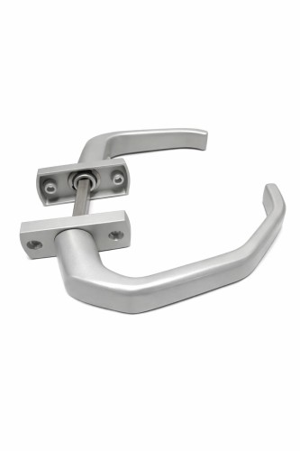 Klamka Drzwiowa aluminium srebro