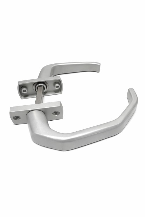 Klamka Drzwiowa aluminium srebro