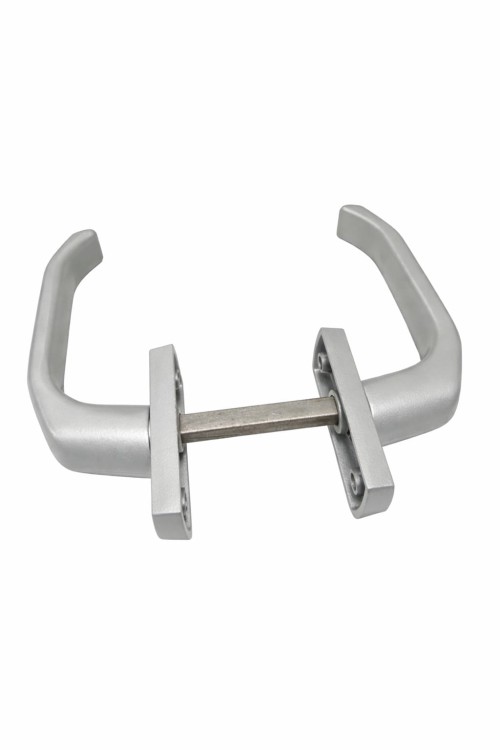 Klamka Drzwiowa aluminium srebro