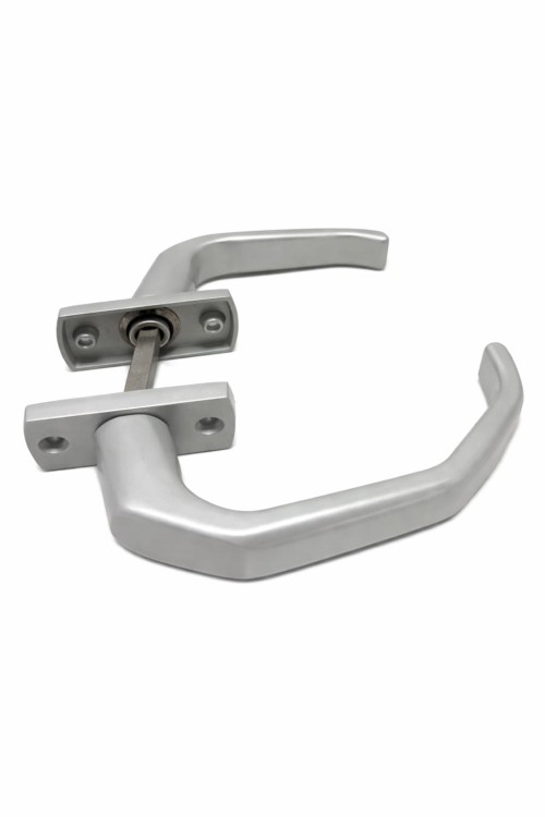 Klamka Drzwiowa aluminium srebro