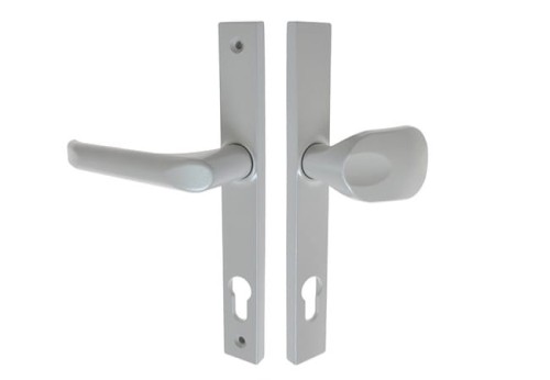 WALA Klamko-gałka na długim szyldzie L=92 H1/G1/S1 srebrna