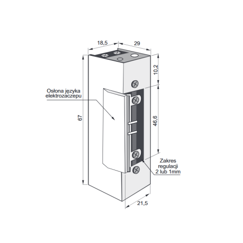ELEKTROZACZEP  JIS 1411RFT rewersyjny 12V