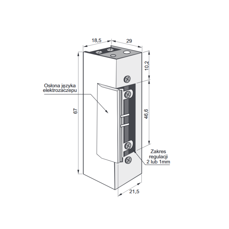 ELEKTROZACZEP  JIS 1411RFT rewersyjny 12V