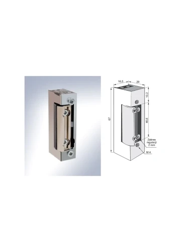 Elektrozaczep JiS 1411RFT rewersyjny 24V DC