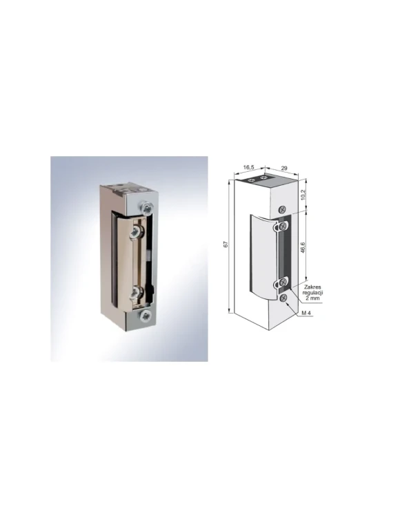 Elektrozaczep JiS 1411RFT rewersyjny 24V DC