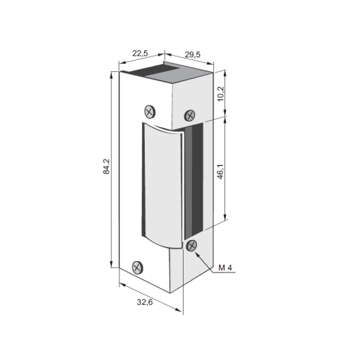 Elektrozaczep JiS 1811 FIRE 24V DC REWERS P-POŻ