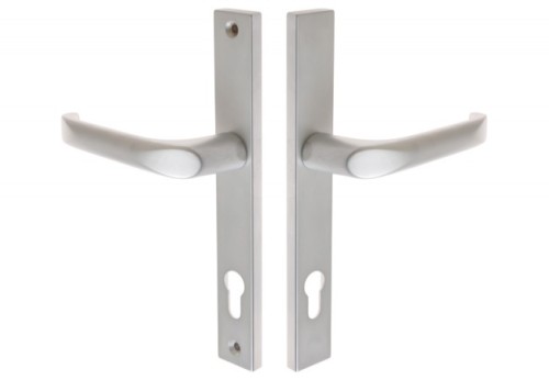 Klamka drzwiowa FAM 15442 92/240/32 chrom matowy lewa (2 śruby)