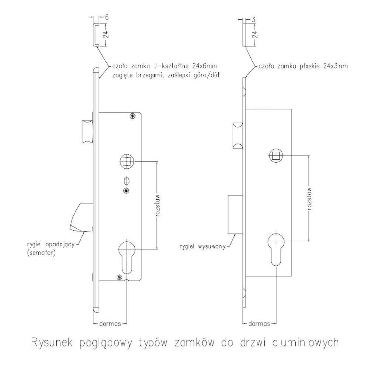 Zamek rolkowy CISA 46210 d-30mm