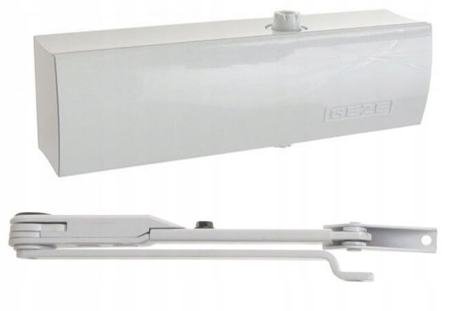 Samozamykacz GEZE TS 1500 z blokadą biały