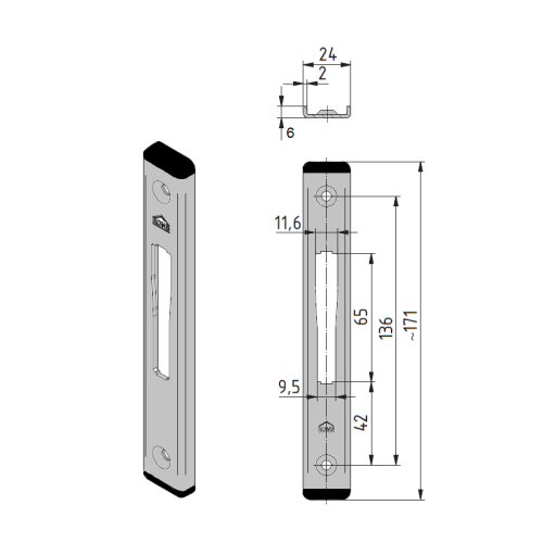 Zaczep ROMB C6 dodatkowy