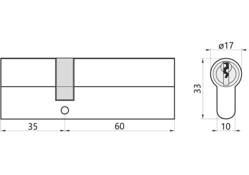Wkładka MD 35/60 nikiel