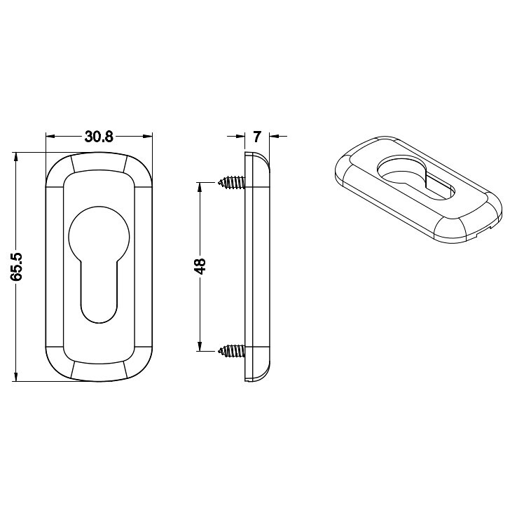 MASTER  osłona  wkładki biała (Rozeta)