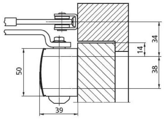 Samozamykacz GEZE TS 1500 z blokadą srebrny