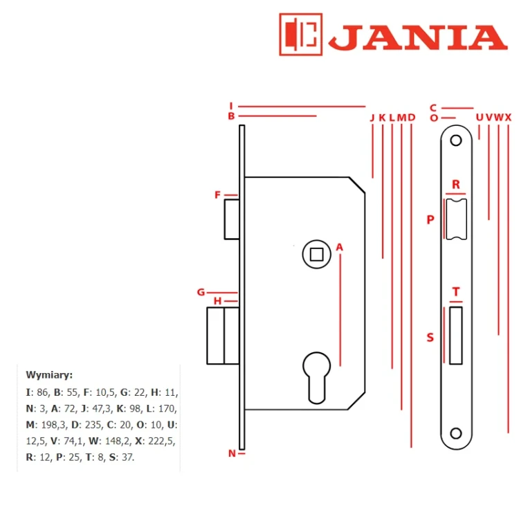 ZAMEK JANIA 72/55 Z214