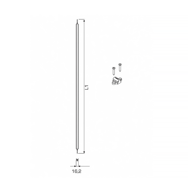 FAPIM CREMONE Cięgno + Osłona, 2450mm.