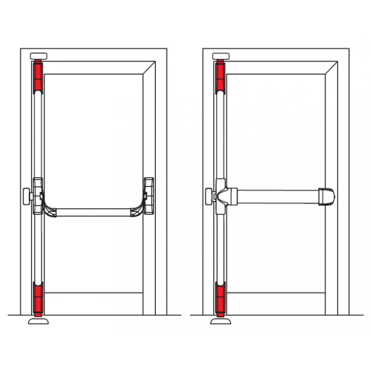 Rygiel pionowy FAPIM 8416 antypanik OLTRE/PANAMA
