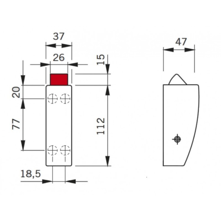 Rygle góra-dół Dorma PHX 02
