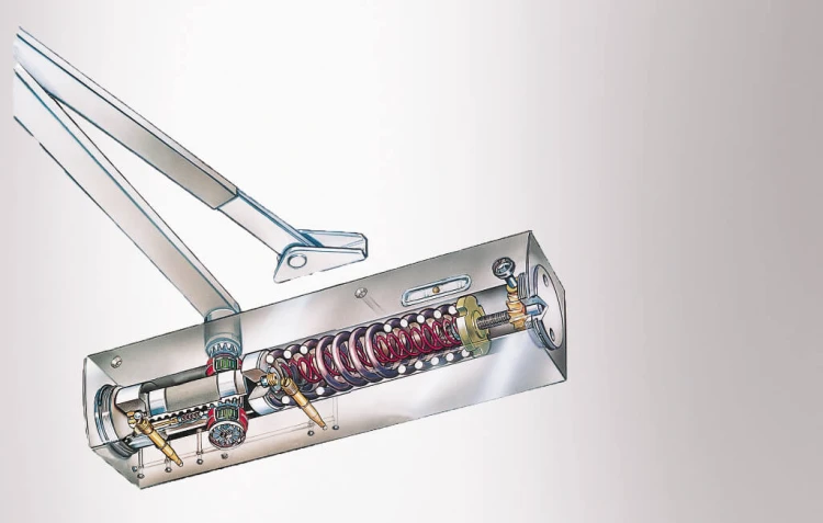 Samozamykacz GEZE TS 4000 z blokadą wł/wył antracyt