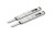 rygiel drzwiowy wrebowy SLIM H145 anoda srebrna (suwak srebrny) (2 szt)