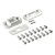 rygiel drzwiowy wrebowy SLIM H145 anoda srebrna (suwak srebrny) (2 szt)