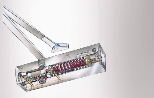 Samozamykacz GEZE TS 4000 z ramieniem srebrny