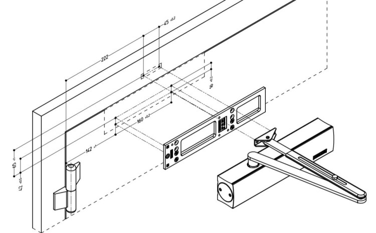 Samozamykacz GEZE TS 4000 z blokadą biały