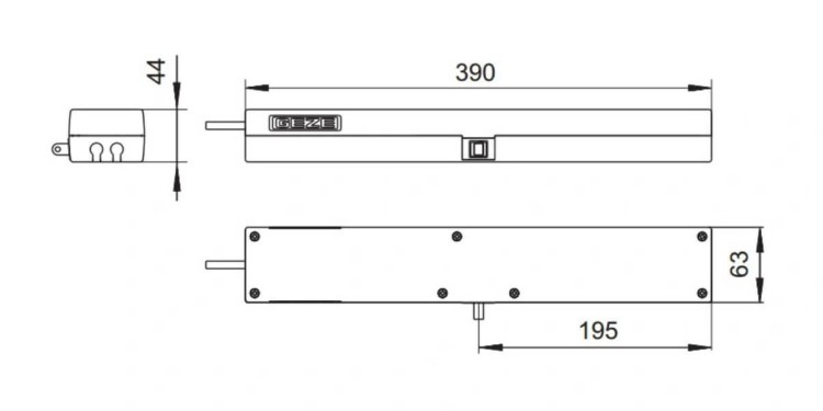 GEZE ECchain siłownik okienny łańcuchowy 230V biały