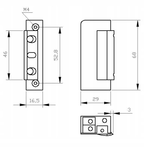 Elektra Plus Elektrozaczep rewersyjny R5 12V