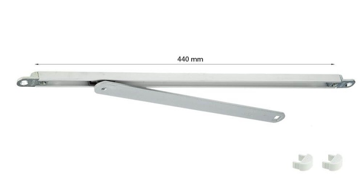 GEZE BOXER szyna ślizgowa 12mm srebrna