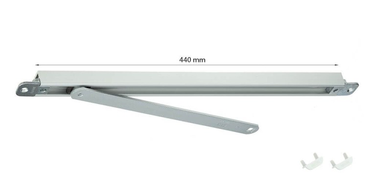 GEZE BOXER szyna ślizgowa 20,7mm srebrna