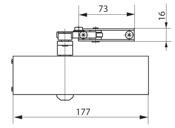 Samozamykacz GEZE TS 1500 z ramieniem czarny