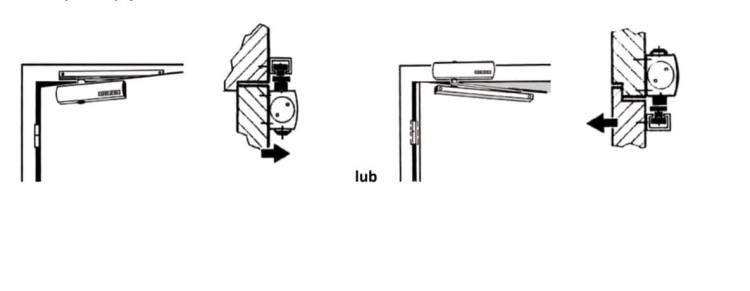 Samozamykacz GEZE TS 3000 V bez szyny brązowy