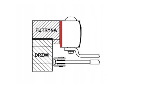 GEZE Płyta montażowa do TS 1500 srebrna