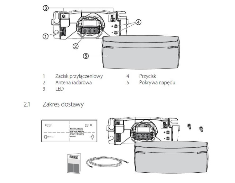 GEZE Czujka ruchu GC 308 R / Radar BEA EAGLE ONE