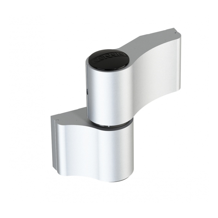 WALA Zawias WX, 2-skrzydełkowy  67mm, niesymetryczny (anoda srebrna)