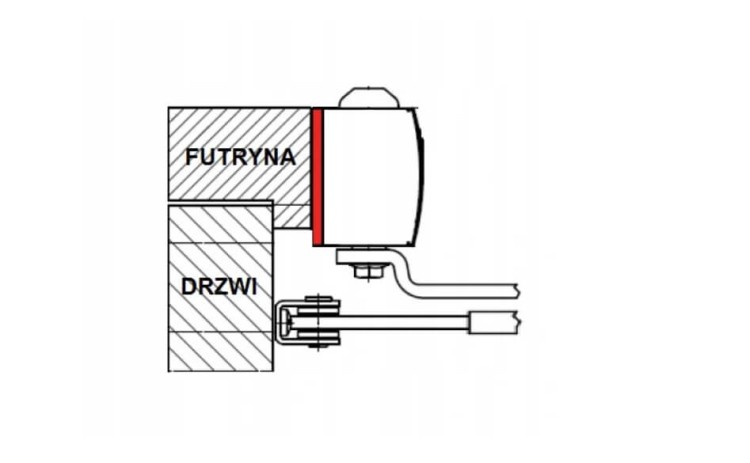 GEZE Płyta montażowa do TS 4000/5000 srebrna