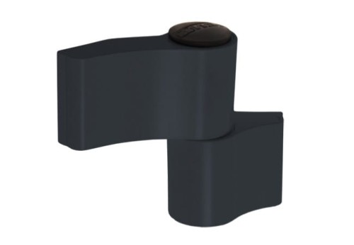 Zawias 2-skrzydełkowy WALA WX 67mm niesymetryczny antracyt