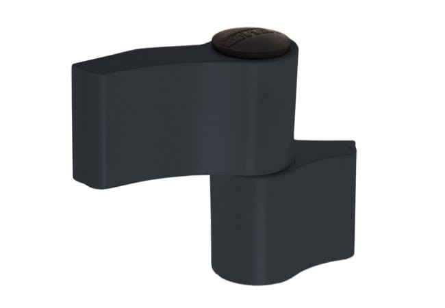 Zawias 2-skrzydełkowy WALA WX 67mm niesymetryczny antracyt