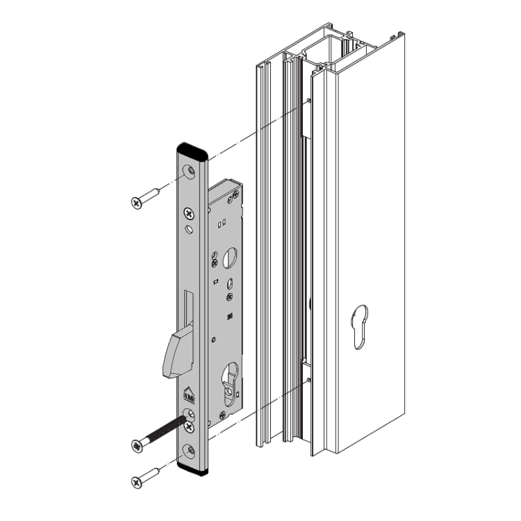 Zamek dodatkowy Aluprof KARO 90/35 041-004