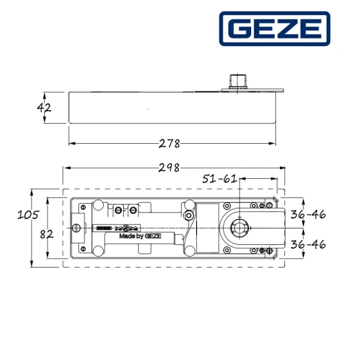 Samozamykacz GEZE  TS 500 N EN3