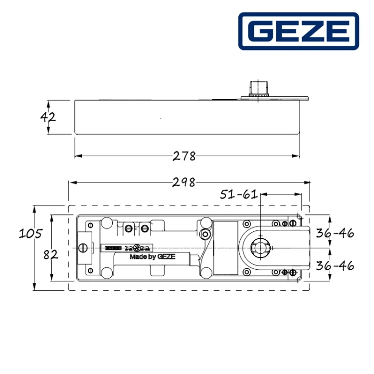 Samozamykacz GEZE  TS 500 N EN3